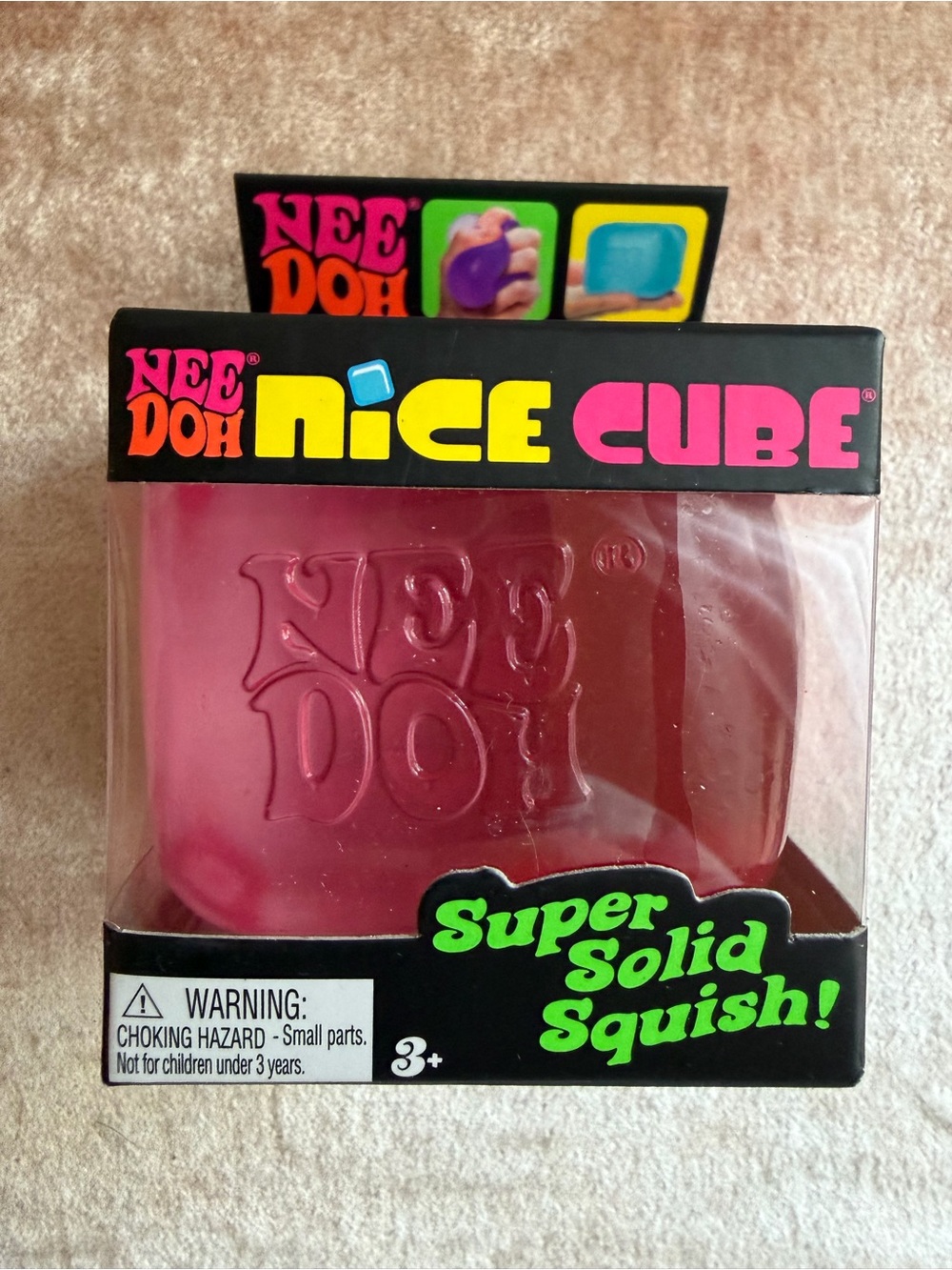 LOT of 3 NIB Nee Doh Purple, Pink, Blue Nice Cube Squish - Picture 4 of 6
